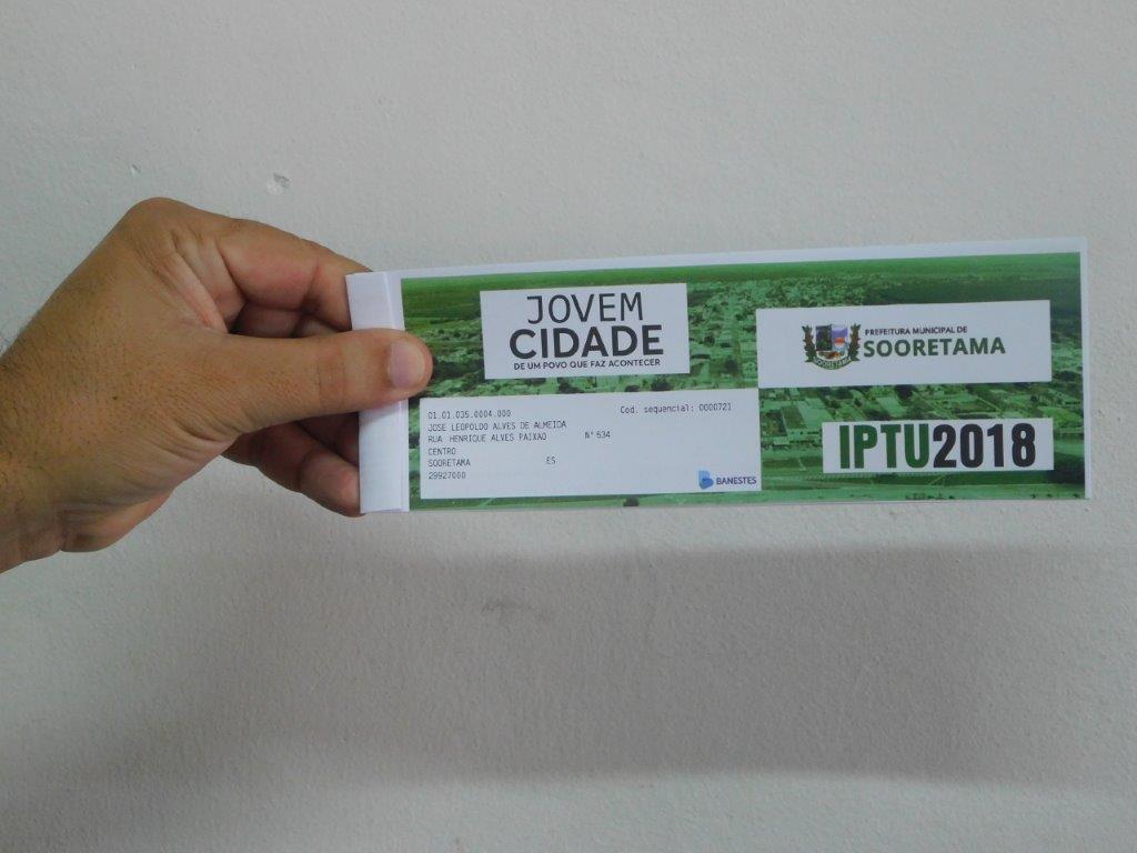 Prefeitura de Sooretama começa a entregar os carnês do IPTU