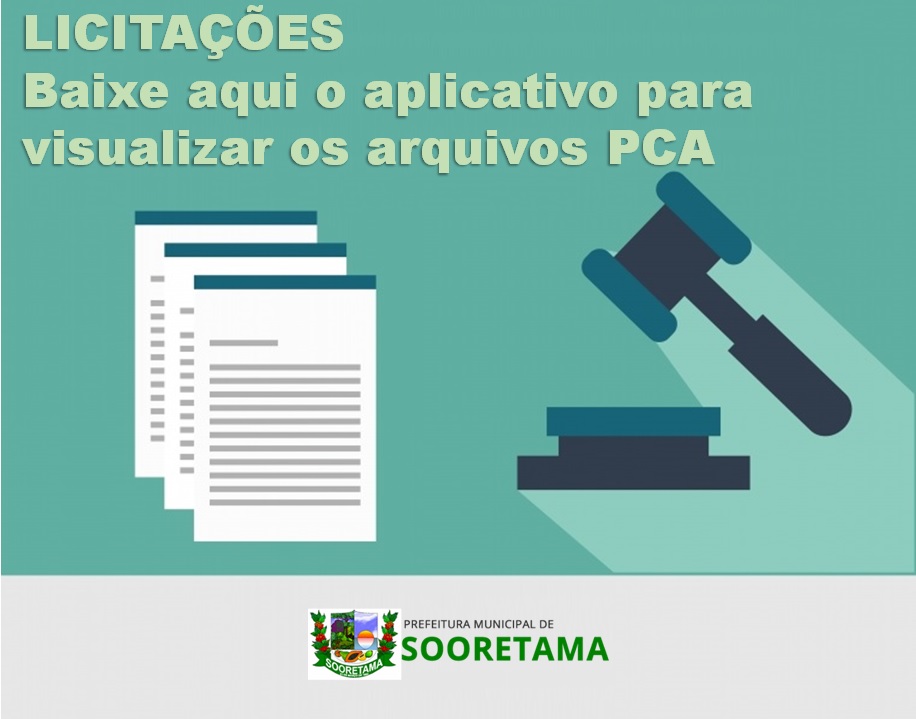 Baixe aqui o aplicativo para a leitura do arquivo PCA