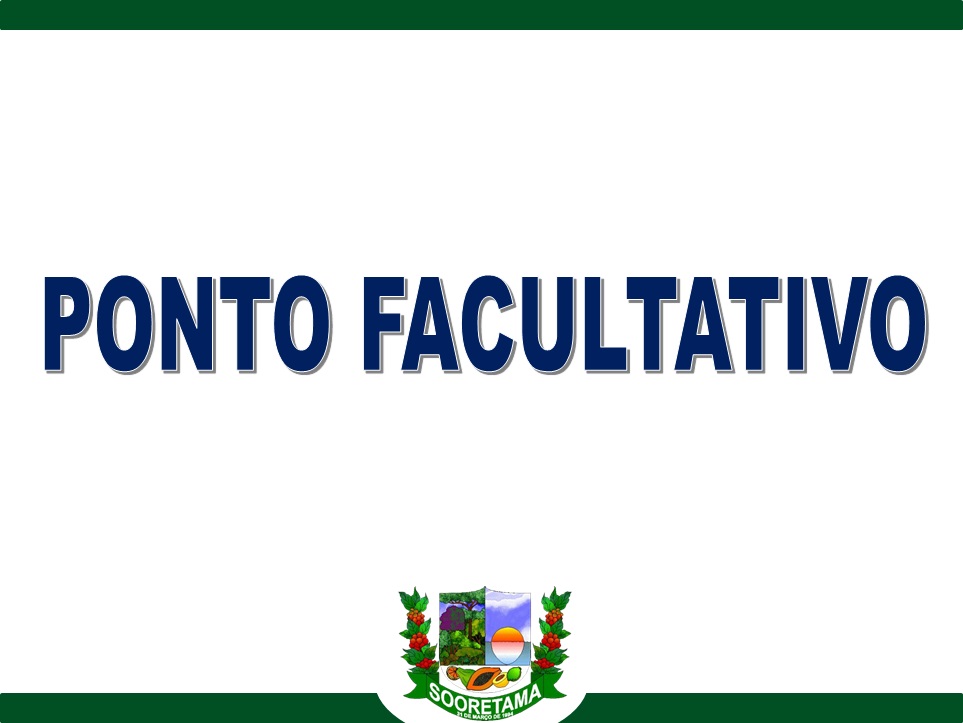 MUNICÍPIO DECRETA PONTO FACULTATIVO NO DIA 03/11/2017