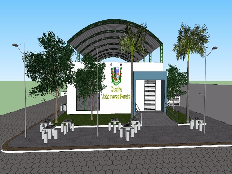 Prefeitura inicia obra de reforma e urbanização da quadra da escola João Neves Pereira