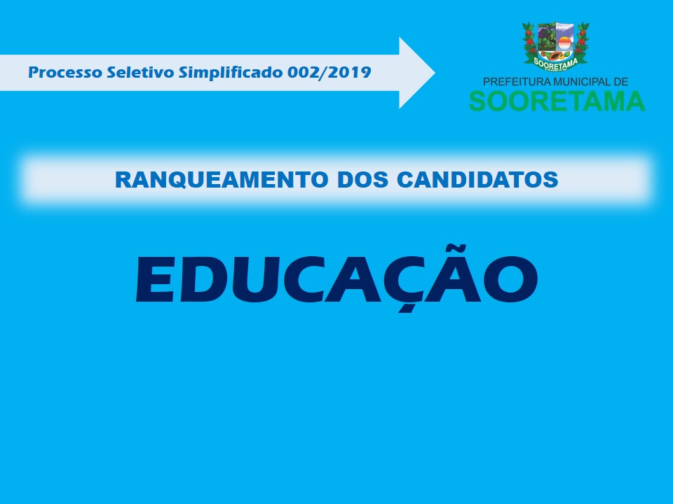 Secretaria de Educação divulga ranqueamento de candidatos inscritos no Processo Seletivo para contratação de professores